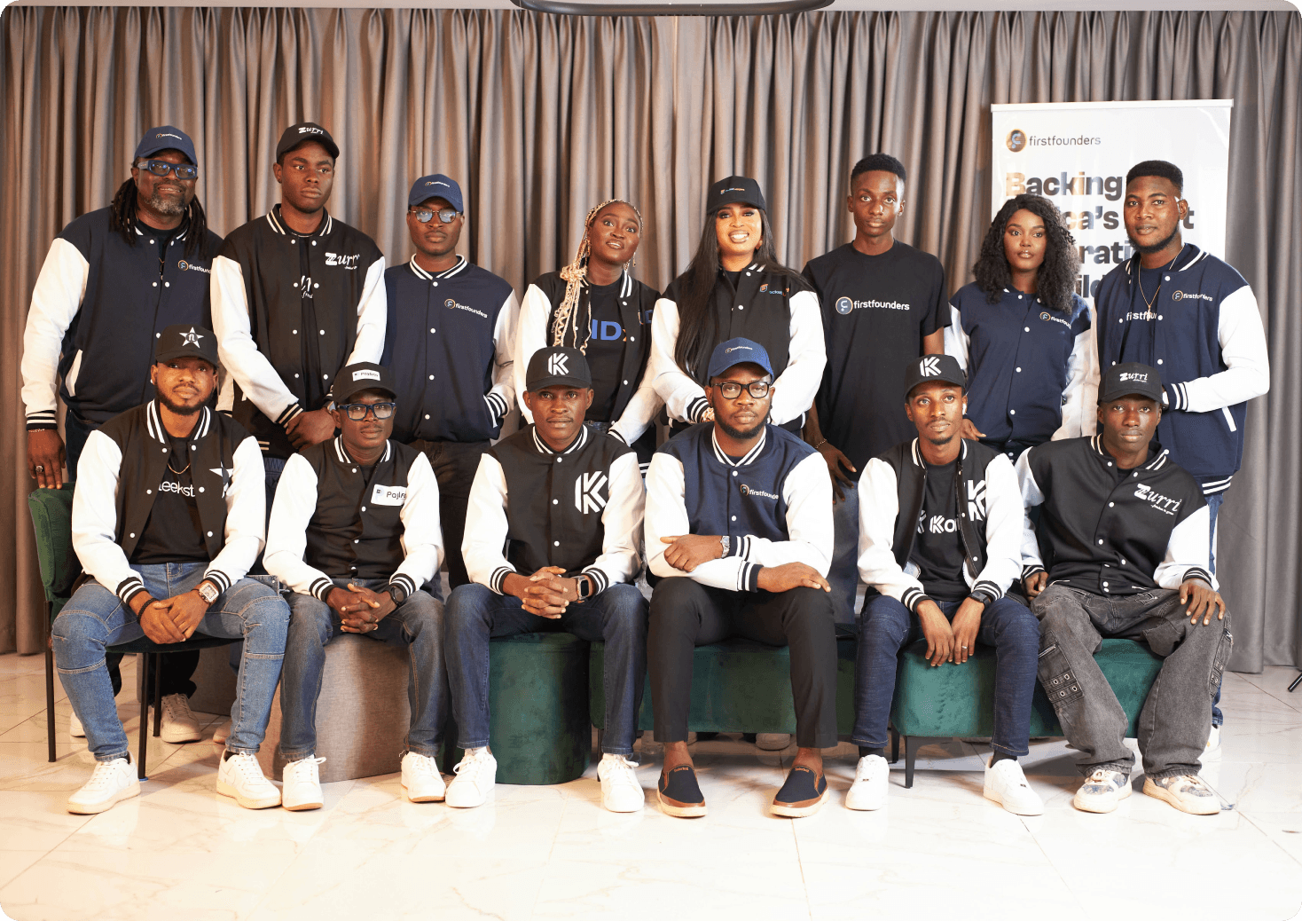 Founders team in branded jackets